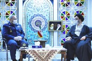 دیدار فرمانده نیروی هوایی ارتش با امام جمعه تبریز