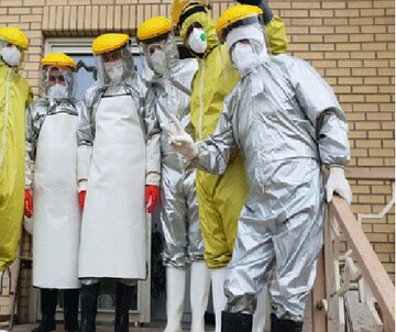 حضور طلاب جهادی قزوین در تغسیل و تدفین اموات کرونایی