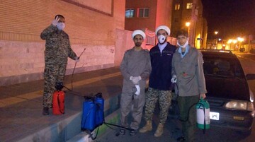 خدمت‌رسانی شبانه‌روزی جهادگران در پردیسان قم