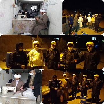 طلاب جهادگر تربت حیدریه در کارزار مقابله با کرونا