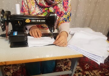 حضور جهادی بانوان طلبه مراغه در صف مقدم مبارزه با کرونا
