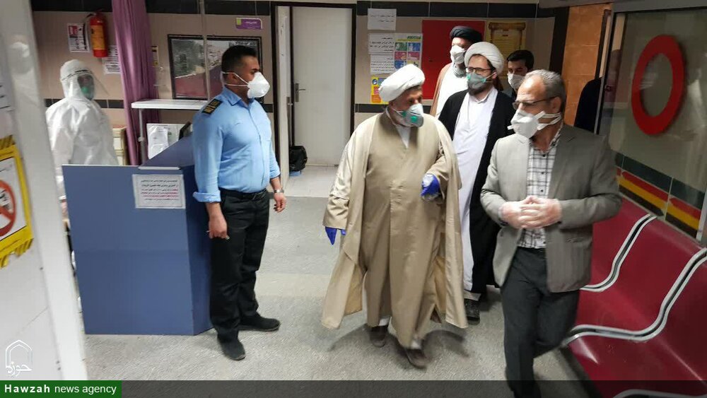 بازدید امام جمعه میانه از مرکز بستری بیماران کرونایی