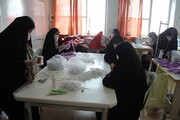 تصاویر/ تولید روزانه 4000 ماسک بهداشتی  توسط خواهران بسیجی  در دانشگاه بقیه الله (عج) قزوین