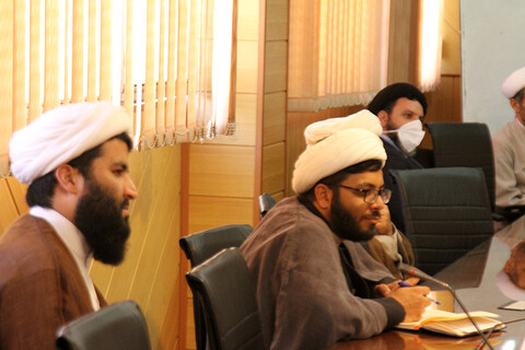 اجتماع أعضاء مجلس التبليغ الديني للحوزة العلمية في محافظة همدان غربي إيران