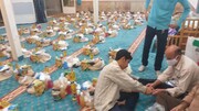 فیلم/ پخش 114 بسته غذایی بین نیازمندان توسط طلاب ارومیه