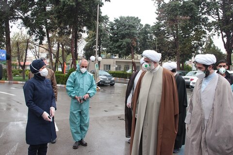 مدير حوزة قزوين العلمية يتفقد مستشفى ومقبرة "جنة فاطمة عليها السلام" لهذه المدينة