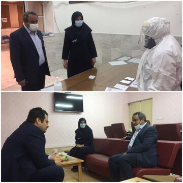 بازدید معاون درمان دانشگاه علوم پزشکی قم از فعالیت بیمارستان فرقانی قم