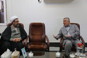 نشست مشترک مدیر حوزه علمیه خوزستان با مدیرکل کمیته امداد+عکس