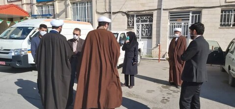 تصاویر/  بازدید طلاب و روحانیون ارومیه از مرکز بهداشت این شهرستان