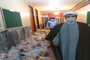 تصاویر/ مشارکت طلاب مدرسه علمیه امیرالمومنین(ع) در صحنه رزمایش کمک مومنانه به نیازمندان