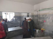 نظارت امام‌جمعه تکاب بر غسل، کفن و دفن بیماران کرونایی