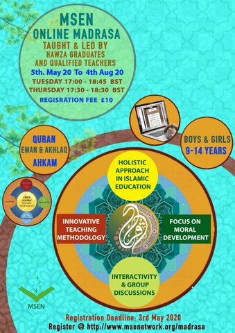 MSSEN started an online Islamic school program for kids