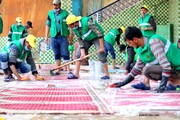 کرگل میں مسجد کی صفائی سے کیا ماہ صیام کا استقبال +تصاویر
