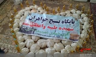 حضور بانوان بسیجی قم در رزمایش همدلی