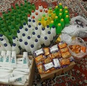 توزیع بسته‌های حمایتی بین کادر درمانی شهرستان نظرآباد