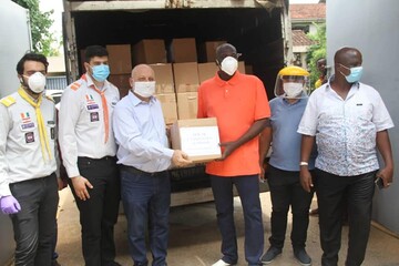 توزیع کمک‌های معیشتی انجمن الغدیر ساحل عاج در مناطق محروم+تصاویر