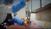 فیلم | آماده سازی آبمیوه طبیعی جهت توزیع بین بیماران کرونایی و کادر درمانی مراغه