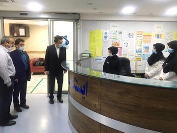 بازدید دکتر قدیر از بیمارستان ایزدی قم