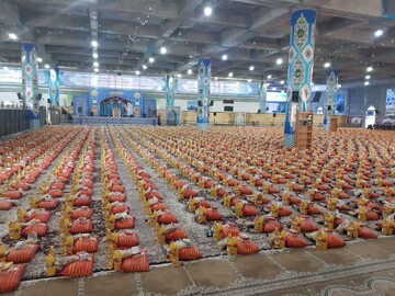 تصاویر/ رزمایش بزرگ "کمک مومنانه" در مصلای بقیه الله الاعظم(عج) کاشان