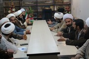 تصاویر/ نشست مدیران مدرسه علمیه امام صادق (ع) قروه با مدیر حوزه کردستان
