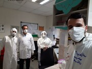 تصاویر/ خدمت‌رسانی طلاب جهادی مدرسه سفیران خاتم الانبیاء (ص) به بیماران کرونایی در بیمارستان توحید سنندج