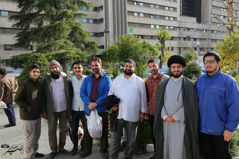 تصاویر شما/ خدمات جهادی طلاب گروه فرهنگی تبلیغی بصیر در بیمارستان بقیة الله تهران