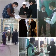 نظارت کارشناسان بهداشتی بر مساجد در اولین مراسم شب قدر