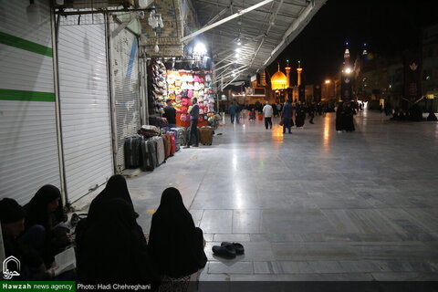 تصویری رپورٹ| جوار حرم حضرت فاطمہ معصومہ قم میں پہلی شب قدر کی مناسبت سے دعا اور راز و نیاز