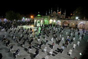 تصاویر/ احیای شب بیست و یکم ماه مبارک رمضان در امامزاده حسین(ع) قزوین