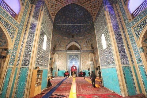 تصاویر/مسجد تاریخی جامع یزد میزبان عزاداران شهادت امام علی(ع)