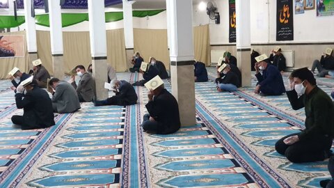 تصاویر/ مراسم احیای شب قدر در مسجد صاحب الزمان (عج)شهر توپ آغاج بیجار