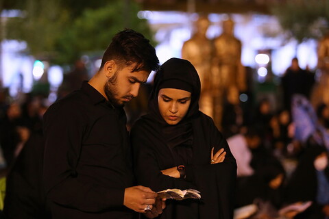 تصاویر/ احیاء شب بیست و سوم ماه مبارک رمضان در جوار حرم حضرت معصومه(ع)