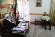 تصاویر/ دیدار فرمانده جدید انتظامی یزد با نماینده ولی فقیه در استان