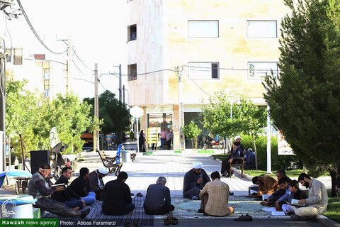 بالصور/ نشاطات طلاب العلوم الدينية التطوعية في مختلف أحياء مدينة قم المقدسة