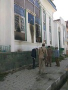 مسجد علی(ع) بٹہ کدل سرینگر کشمیر پر  پٹرول بم حملہ