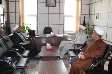 دیدار رئیس اوقاف شهر البرز با مدیر حوزه علمیه قزوین