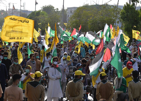 تصاویر/ راهپیمایی بزرگ "روز جهانی قدس" در کراچی پاکستان