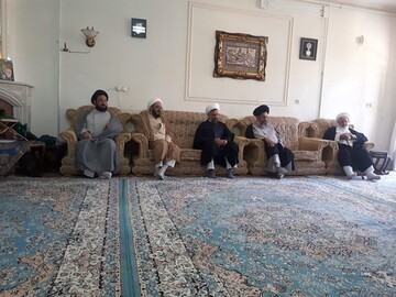 حضور آیت الله ناصری یزدی در منزل استاد فقید حوزه