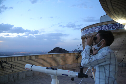 تصاویر / استهلال ماه شوال در رصدخانه امام علی (ع)  قم