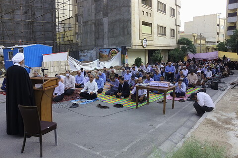 نماز عید فطر در مسجد الزهرا(ع) قم