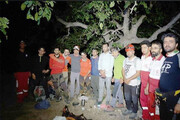 نجات چهار فرد گرفتار شده در کوه های مهریز