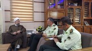 تبریک مدیر حوزه علمیه یزد به فرمانده جدید انتظامی استان