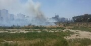آتش سوزی در جامعةالزهرا+ تصاویر