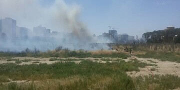 آتش سوزی در جامعةالزهرا+ تصاویر