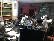 گزارش ویدئو کنفرانسی مدیران حوزه علمیه یزد به مسئولان عالی حوزه به روایت تصویر