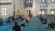 Friday prayer performed at Kyrgyzstan's central mosque after over 2-month break