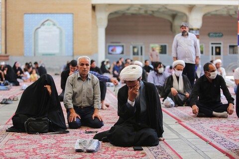 تصویری رپورٹ|حرم حضرت فاطمہ معصومہ قم میں حضرت امام جعفر صادق کی شہادت کی مناسبت سے عزاداری