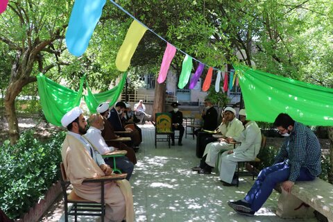 حضور خادمان حرم مطهر رضوی در مدرسه علمیه منصوریه شیراز