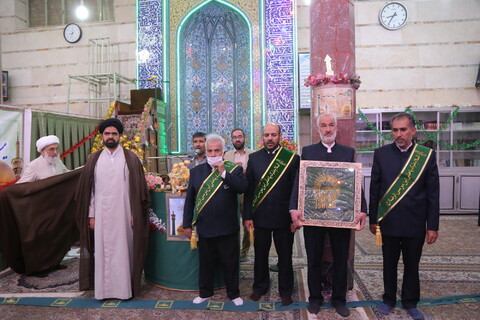 جشن دهه کرامت با حضور خادمان کریمه اهل بیت (ع) در مسجد فاطمیون محله باغ پنبه