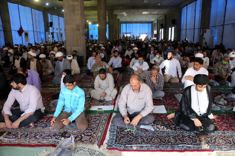 تصاویر/ اولین نماز جمعه پردیسان بعد از تعطیلی مساجد بخاطر ویروس کرونا